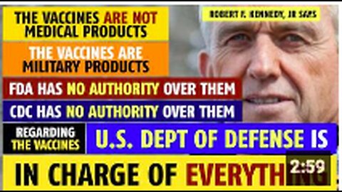 The vaccines are NOT medical products, but MILITARY products, Sasha Latypova, Robert F. Kennedy, Jr