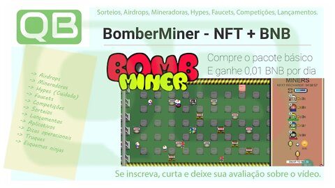 #NFT - Novo Jogo na praça - #Bomberminer - Só pra gente grande!