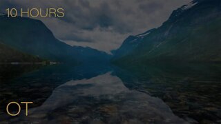 Rainy Afternoon at Lovatnet Lake | Gentle Rain and Atmospheric Sounds for Relaxing | Study | Sleep