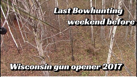 Last Bowhunting weekend before Wisconsin gun opener 2017