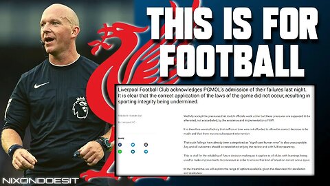 Liverpool FC called out the PGMOL over their incompetence