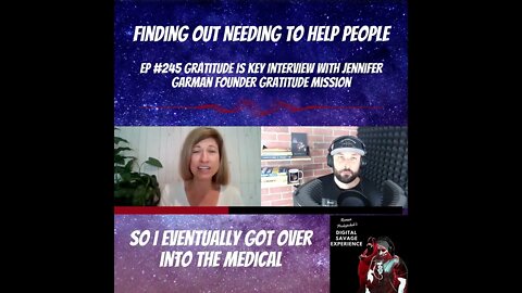 Finding Out Needing To Help People - Clip From Ep 245 Gratitude is Key With Jennifer Garman