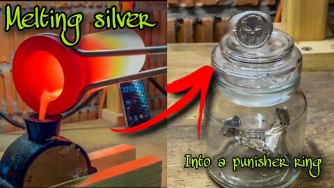 Melting Silver with my new electric furnace #melting #silver