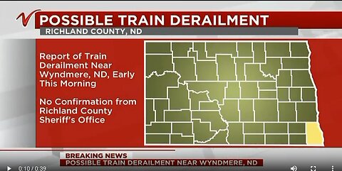 🇺🇸 In North Dakota in the United States, a train carrying hazardous materials derailed: