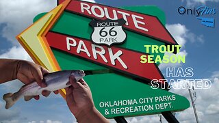 They Finally Stocked The Trout! | Trout Fishing The Route 66 Park Lake