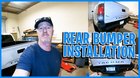 How to install a Body Armor Rear Bumper on a 2022 Toyota Tacoma eps10 steal bumper with shackles
