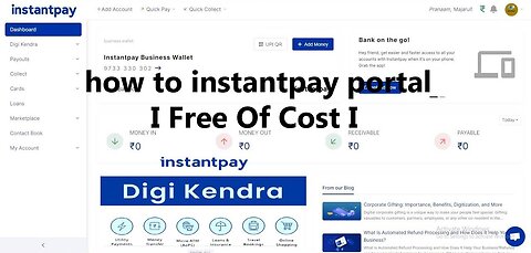 how to instantpay portal I Free Of Cost I@onepointdigital #support #banking #fintech #digital