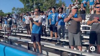 Fans attend Lions training camp for the first time in two years