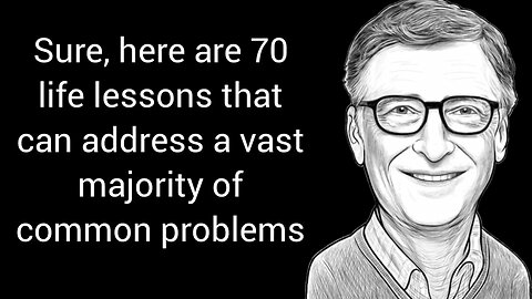70 Life Lessons That Will Fix 93% of Your Problems