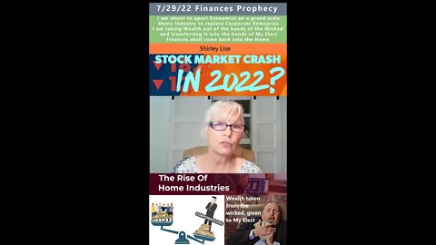 Stock Markets Fall, Corporate Structures Tumble prophecy - Shirley Lise 7/29/22
