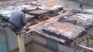Building demolition gone wrong