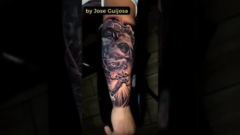 Stunning work by Jose Guijosa #shorts #tattoos #inked #youtubeshorts