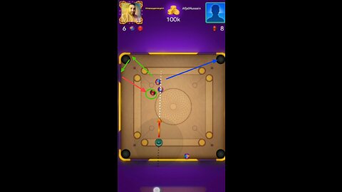 Carrom pool pool trick shot