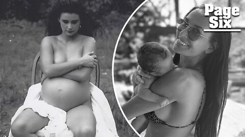 Grandma Demi Moore wears bikini celebrating Mother's Day with Rumer Willis' baby