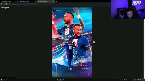 REAÇÃO DO ALBARA COM O NEYMAR SEGUIU O CORINGA NO INSTAGRAM
