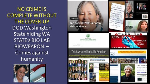 NO CRIME IS COMPLETE WITHOUT THE COVER-UP- WA STATE BIO LABS THAT AMOORICANS DONT KNOW ABOUT