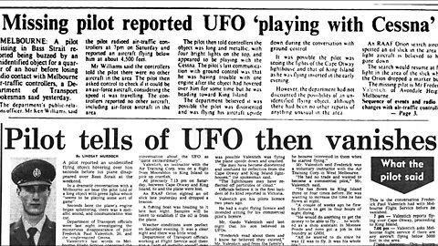 Farmer witnessed Cessna plane stuck to a large UFO day after pilot Fred Valentich disappeared