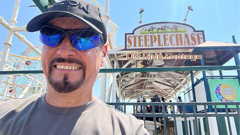 STEEPLECHASE at LUNA PARK in Coney Island, Brooklyn, New York, USA [Off Ride Footage]