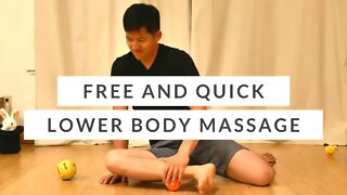 Lower body / leg self massage (10 minute follow along)