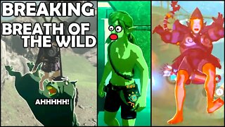 MOON JUMP GLITCH? Breaking Breath of the Wild | BotW FUNNY MOMENTS | BASEMENT