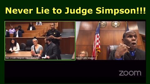 Woman lies to Judge Simpson and pays the price. Never lie to Judge Simpson.