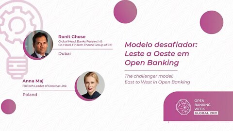 Modelo Desafiador Leste a Oeste em Open Banking | Ronit Ghose, Anna Maj | Open Banking Week