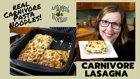 Carnivore Lasagna using Carnivore Compliant Keto Noodles| Keto and Carnivore Pasta Recipe!