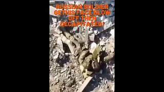 Russian soldier gets head blown off by Frag grenade and mortar GRAPHIC