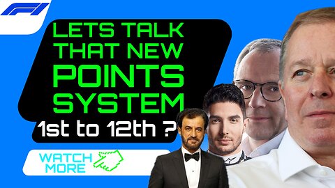 The Divisive new F1 Points system from 1st to 12th!