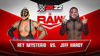 WWE 2K22: Rey Mysterio Vs. Jeff Hardy - Glorious Gameplay!