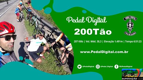 Ciclismo de estrada 200 KMs Pedal Digital e Equipe Superação