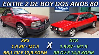 ENTRE 2 CARROS - FORD ESCORT XR3 X VOLKSWAGEN GOL GTS - O SONHO DE MUITA GENTE