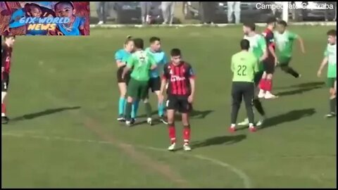 Argentine football player punches female referee
