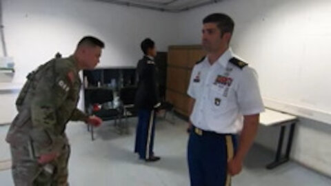 U.S. Army Europe and Africa Best Warrior Competition Uniform Inspection B-Roll