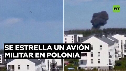 Se estrella un avión militar en Polonia