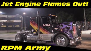 Bob Motz Worlds Fastest Jet Semi Jet Engine Flameout [Big Boom]