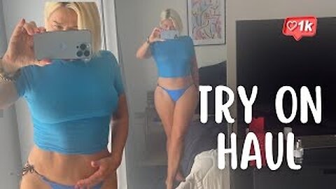 🤤 Try on Haul TRANSPARENT BIKINI with Judy 2024 [4K] | Transparent Top