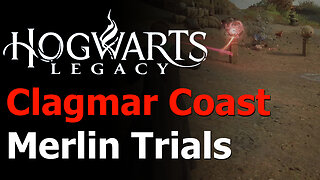 Hogwarts Legacy - All 5 Clagmar Coast Merlin Trials Guide - Merlin's Beard Achievement/Trophy
