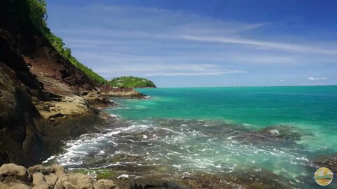 3 hrs of the ebb and flow sounds of the Tropical Caribbean Sea - Ocean Waves Sounds - Nature ASMR