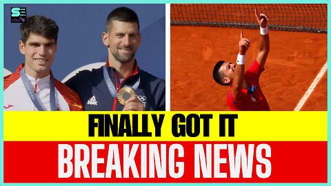 NOVAK DJOKOVIC BEATS CARLOS ALCARAZ FOR FIRST OLYMPIC GOLD #Olympics #Paris2024 #ParisOlympics