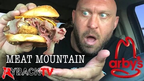 ARBY'S SECRET MEAT MOUNTAIN SANDWICH - FOOD REVIEW MUKBANG CHALLENGE - RYBACK TV