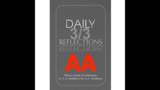 Daily Reflections - March 3 – A.A. Meeting - - Alcoholics Anonymous - Read Along