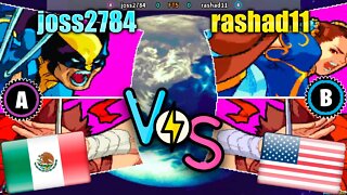 Marvel Vs Capcom: Clash Of Super Heroes (joss2784 Vs. rashad11) [Mexico Vs. U.S.A.]