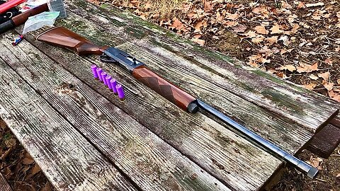 Remington 11-48 Buckshot Loads With BP1680 Wads At The Range
