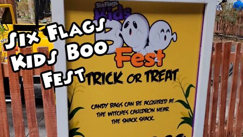 Six Flags Magic Mountain Kids Boo Fest Trick Or Treat