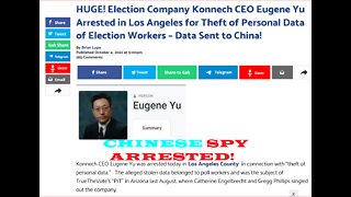 Election Co. Konnech Executive Eugene Yu arrested for election data theft