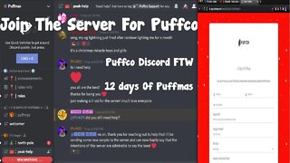 10 days left of 12 days of puffmas on Puffco Discord! Yes They Will Instantly Answer Help Questions!