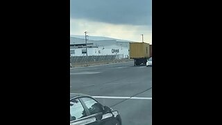 Trailer Left On Road Way On Malton