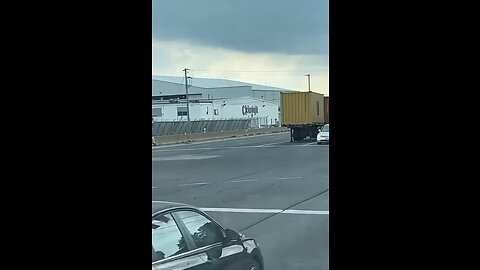 Trailer Left On Road Way On Malton