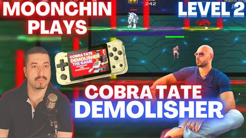 Reacting to Level 2 - Andrew Tate Game COBRA DEMOLISHER by Moonchin Plays